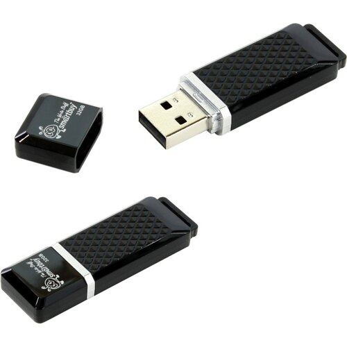 Flesh USB 2.0 - 32Gb SmartBuy Quartz series Black