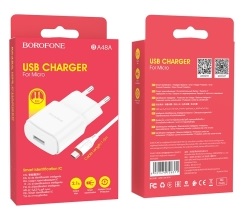 СЗУ Lightning 2,1A, 5W Borofone BA48A White