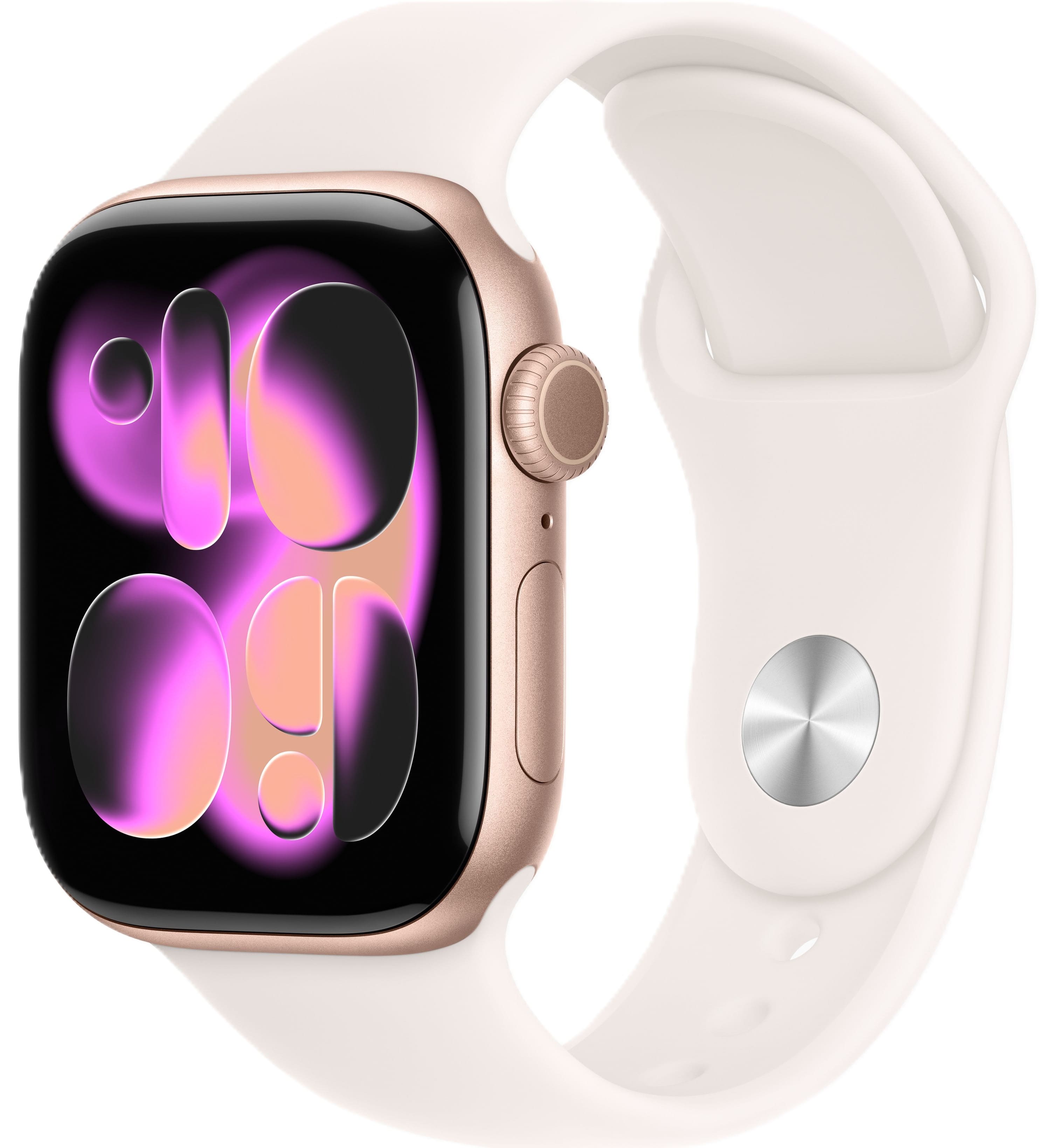 Смарт-часы Apple Watch Series 11, 46 мм, корпус цвета «розовое золото», спортивный ремешок цвета «лёгкий румянец» 