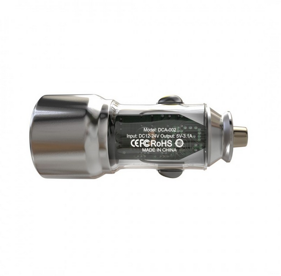 Автомобильное зарядное устройство, блок Depod DCA-002, 3A, 15W USB (2ш) 1 год гарантии, Black