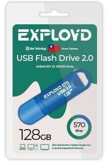  Flesh USB 2.0 - 128Gb Exployd 570 Blue