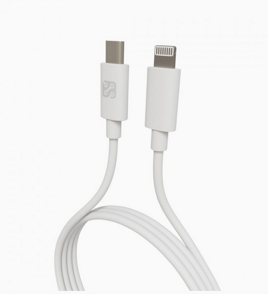Кабель Depod Classic DC-008 для iPhone Lightning - Type-C, 27W, 2м, гарантия 1 год White
