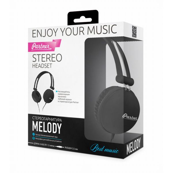 Наушники Partner "Melody" Black