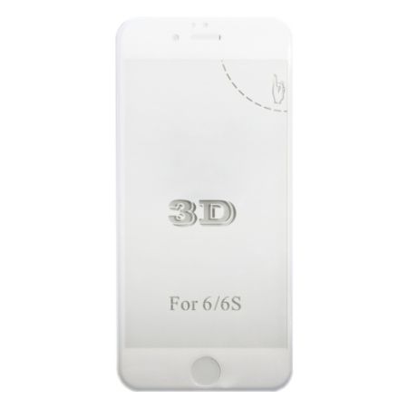 Стекло защитное iPhone 6/6s Белое 3D G-Rhino