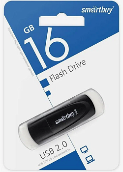 Flash USB 2.0 - 16Gb Smart Buy Scout Black