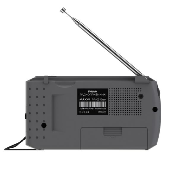Радио FM-приемник Maxvi PR-03 Gray