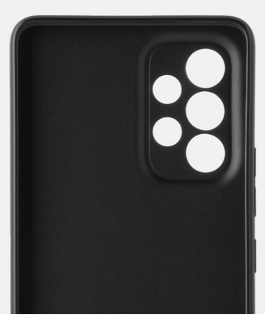 Накладка Samsung A536 / A53 (2022) силиконовая черная матовая