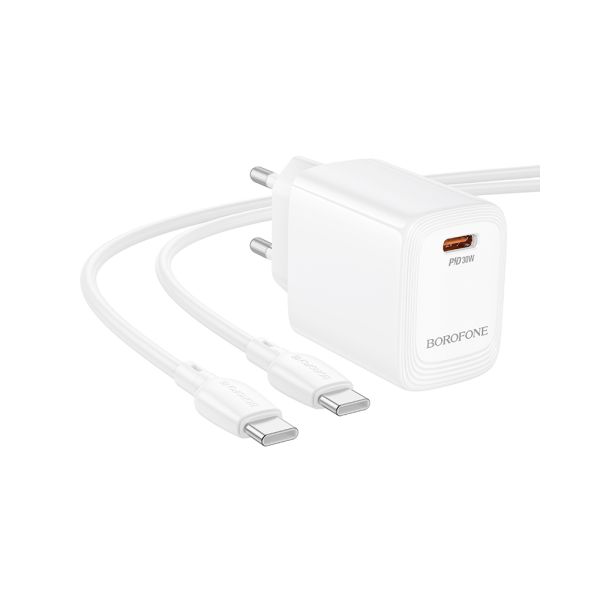 СЗУ Type-C 3.0A 30W Borofone BN28 Fuente White