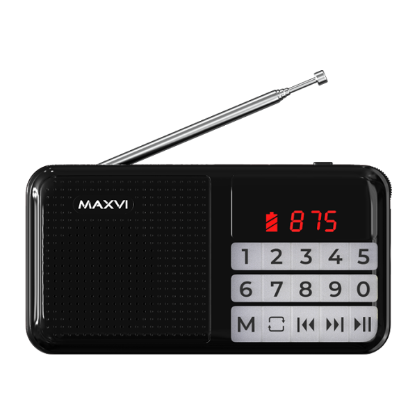 Радио FM-приемник Maxvi PR-02 black