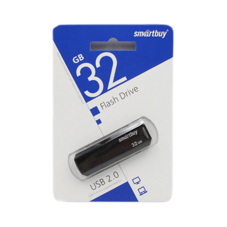 Flash USB 2.0 - 32Gb SmartBuy Clue Black