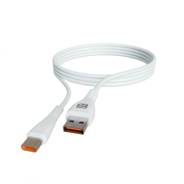 Кабель Depod DC-010 Type-C - USB, 2.4A, 1м, гарантия 1 год White