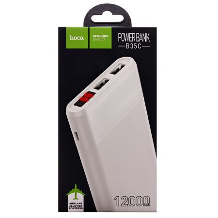 Внешний аккумулятор 12 000мАч HOCO B35C Entourage White