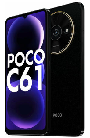 Смартфон Xiaomi Poco C61 3/64Гб, Dual nano SIM,Global для РФ, Black