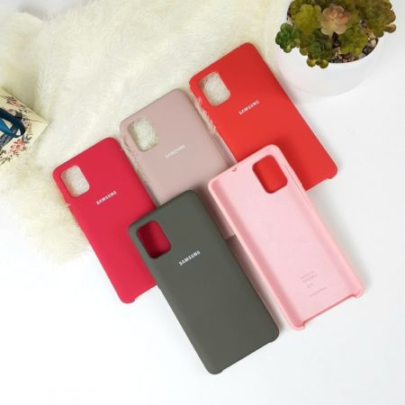 Накладка Samsung A315 silicone case красный