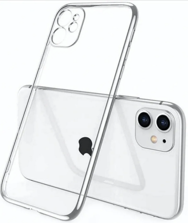 Накладка IPhone 11 прозрачная с закрытой камерой
