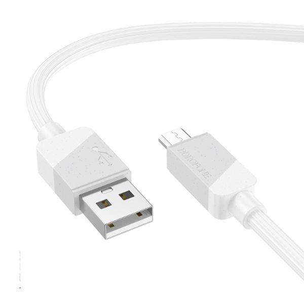 Кабель Micro USB  2.4A Borofone BX107 1m White