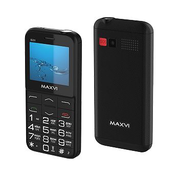 Мобильный телефон MAXVI B231, 2.31”, 2 sim-карты, 1400 mAh Черный