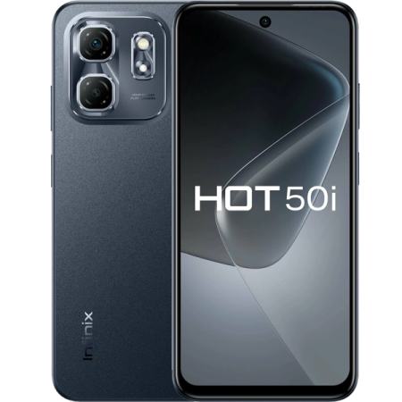 Смартфон Infinix HOT 50i 4/256Гб, Dual nano SIM, Sleek Black