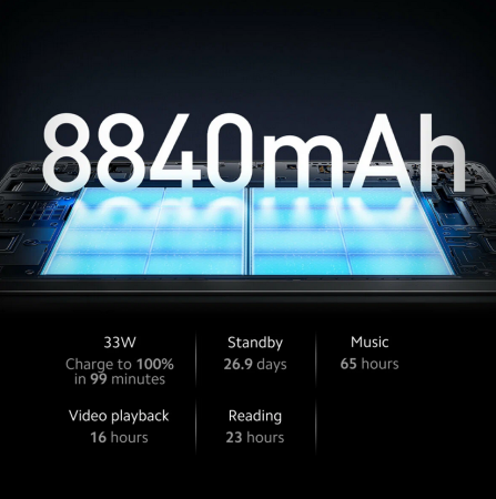 Планшет Xiaomi Pad 6, 6/128гб, 11.0", Wi-Fi, Global, Gravity Gray