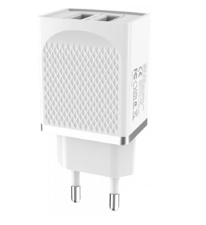 СЗУ блок QC3.0 2.4A, 18W, 1USB Hoco C42A White
