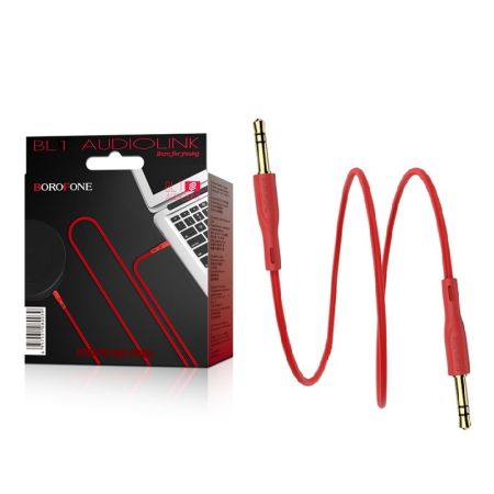 Кабель 3,5 Jack - 3,5 Jack Borofone BL1 Red