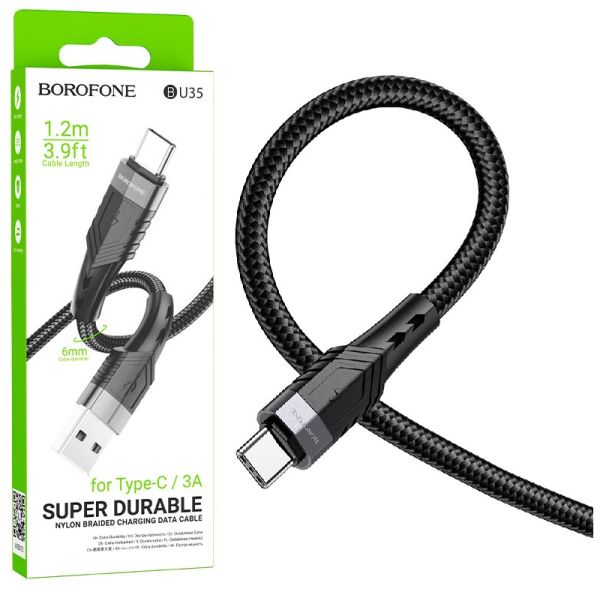 Кабель Micro - USB 2.4A Borofone BU35 1.2m Black