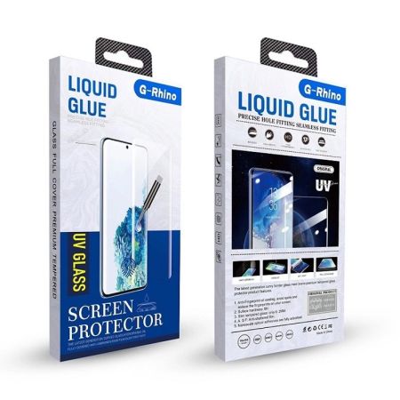 Стекло защитное Samsung S20 прозрачное UV Nano Optics Curved