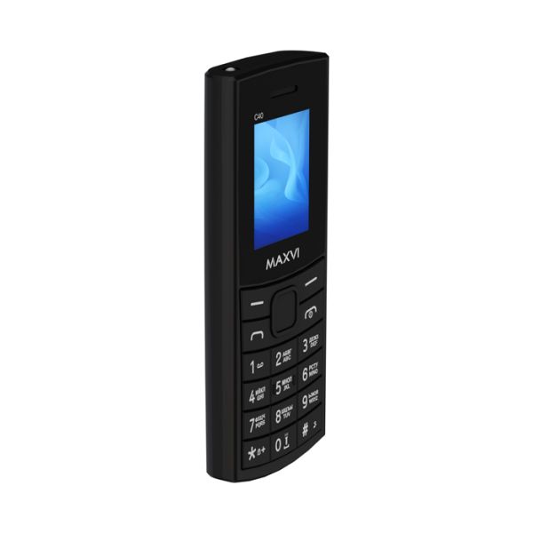 Мобильный телефон MAXVI C40, 1.77”, 2 sim-карты, 600 mAh Черный