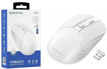 Мышь беспроводная Borofone BG5, 2.4G business White