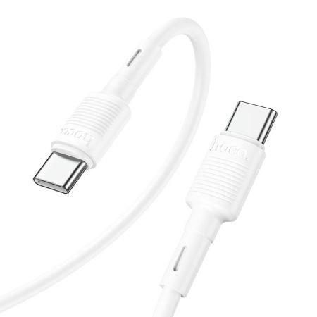 Кабель Type-C - Type-C 60W 3.0A  HOCO X83 Victory 1m White