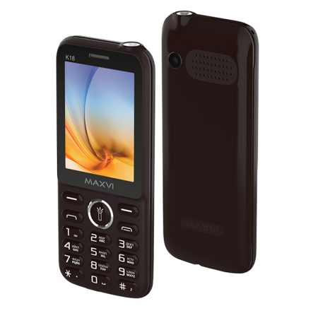 Мобильный телефон MAXVI k18, 2.4”, 2 sim-карты,  800 mAh Коричневый