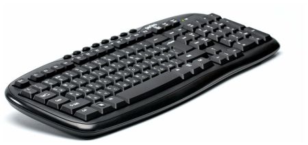 Клавиатура беспров. "ELLIPSE" Multimedia, USB, чёрная (PF-5000)