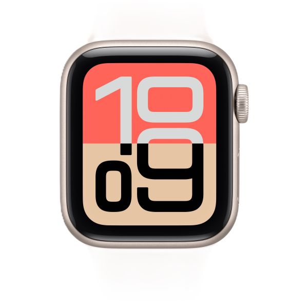 Смарт-часы Apple Watch SE 3 (2025), 44 мм, корпус цвет «сияющая звезда», спортивный ремешок цвета «лёгкий румянец» 