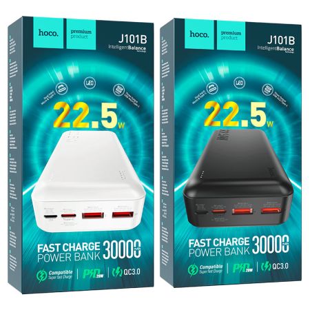 Внешний аккумулятор 30 000мАч Hoco J101B Astute PD20W Black