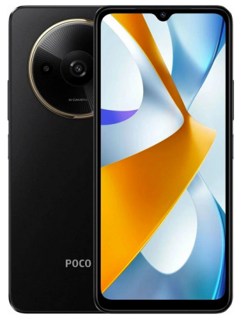 Смартфон Xiaomi Poco C61 3/64Гб, Dual nano SIM,Global для РФ, Black