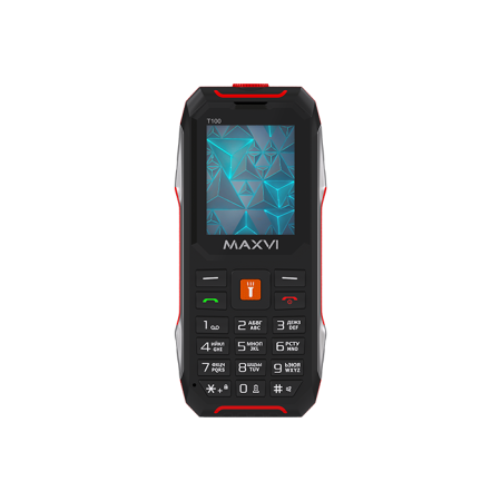Мобильный телефон MAXVI T100, 1.77”, 2 sim-карты, 1500 mAh Красный