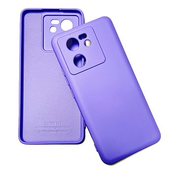 Накладка Xiaomi 13T лаванда с микрофиброй и закрытой камерой