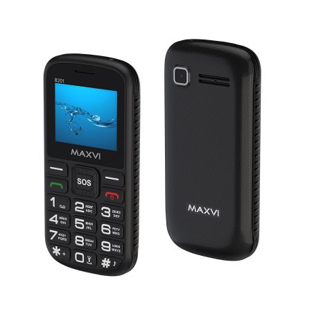 Мобильный телефон Maxvi B201, 2.0”, 2 sim-карты, 1800 mAh Black