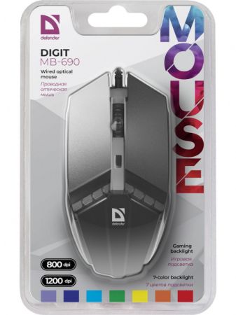 Мышь проводная DEFENDER Digit MB-690