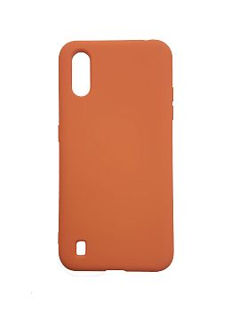 Накладка Samsung A015 silicone case персик