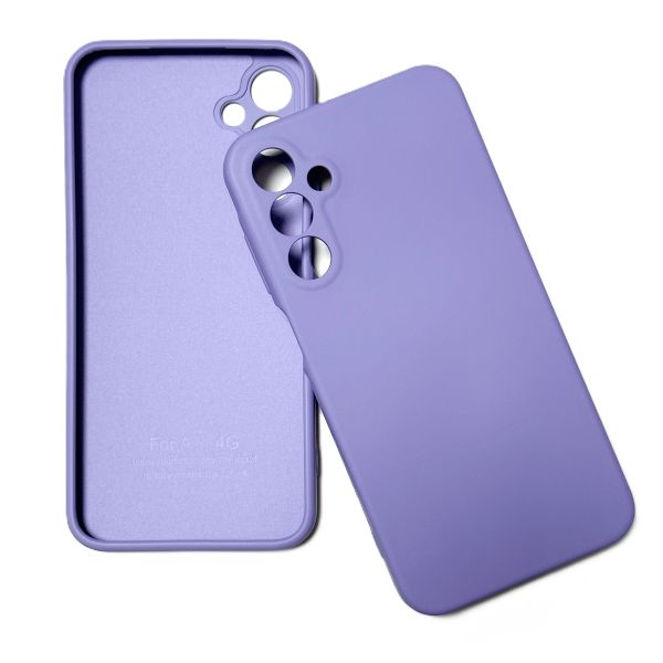 Накладка Samsung A05s лаванда с микрофиброй и закрытой камерой 