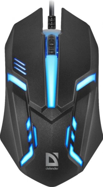 Мышь проводная DEFENDER Сyber MB-560L, 1200 dpi Black