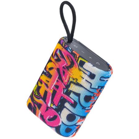 Колонка Perfeo BANG FM, MP3 microSD/USB, AUX, TWS, 5Вт, 1200mAh, граффити