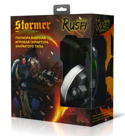 Наушники SmartBuy RUSH STORMER Black-Green