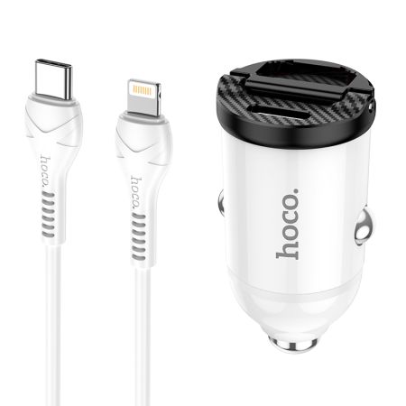 АЗУ iPhone Lightning to Type-C 30w HOCO NZ2 White