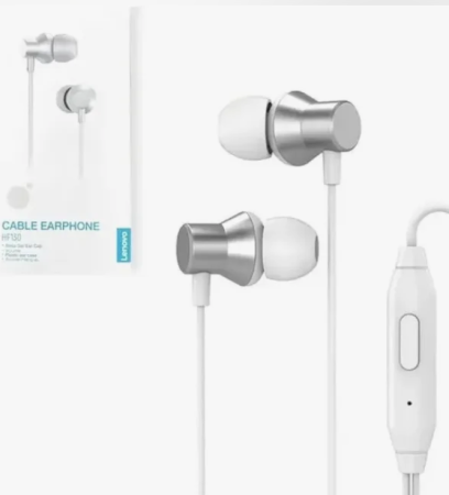 Наушники Lenovo HF130Metal Earphone Silver