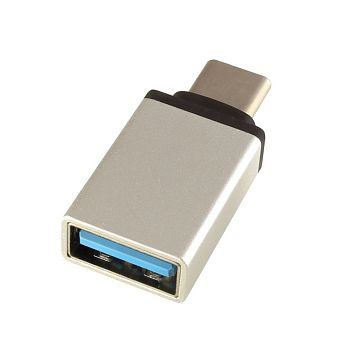 Переходник micro USB - Type-C металл (silver)