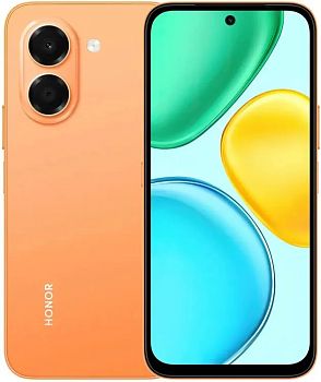 Смартфон HONOR X7e 6/256Gb, LAB-LX1, NFC, TFT, 120Гц, 7000мAч, Оранжевый