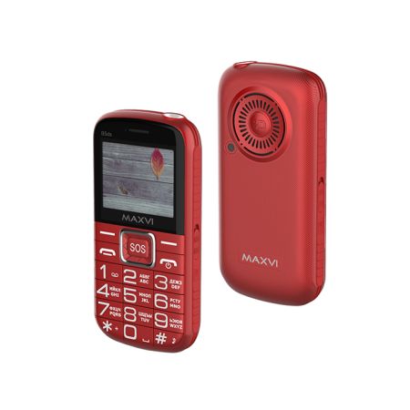 Мобильный телефон MAXVI B5ds up, 2.0”, 1600 mAh Красный+Док-станция
