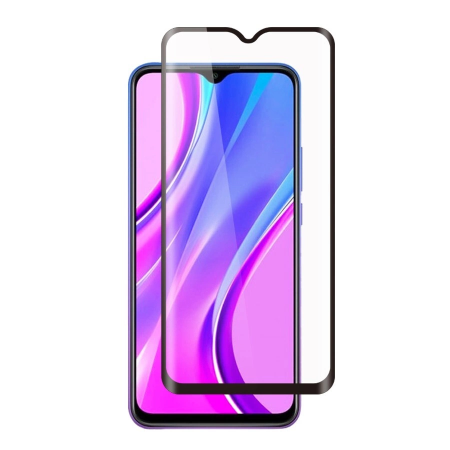 Стекло защитное Samsung A125 Совместимы: Xiaomi Redmi 9a/Redmi 9c Черное Ceramics